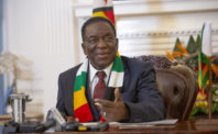 epa10855011 Zimbabwean President Emmerson Mnangagwa announces his new cabinet at the State House in Harare, Zimbabwe, 11 September 2023. Mnangagwa won the 23 and 24 August 2023 elections.  EPA-EFE/AARON UFUMELI