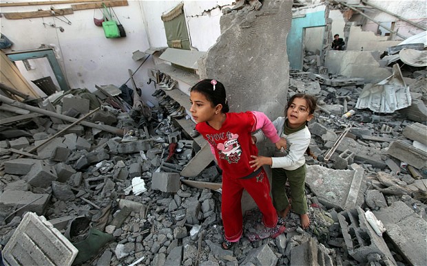 کودکان بی پناه غزه 
