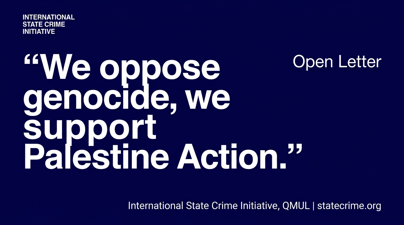 We oppose genocide so we support Palestine Action